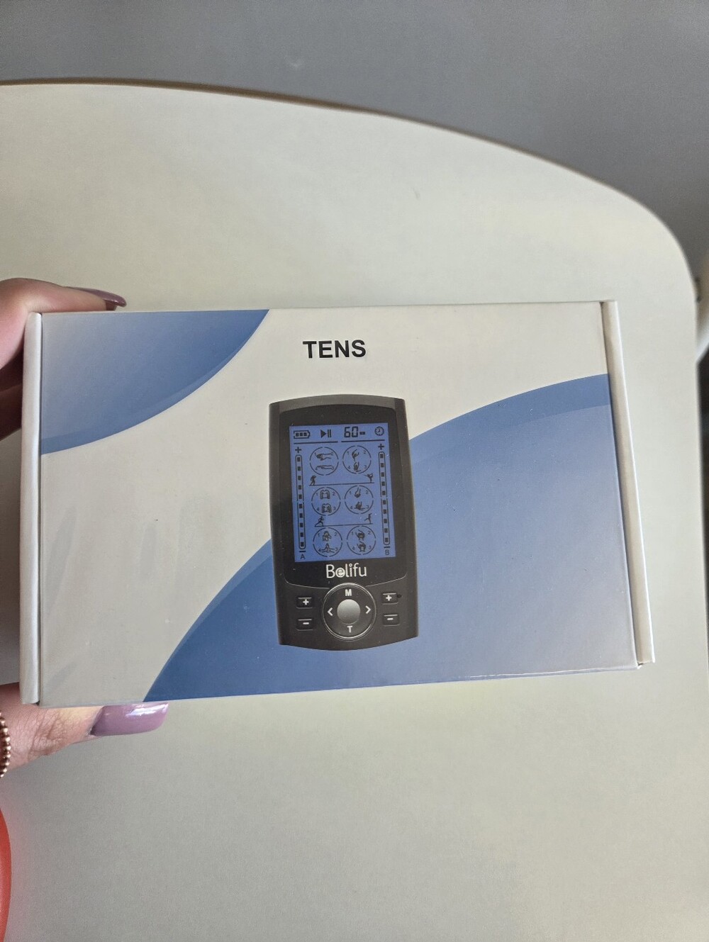 Belifu TENS Unit - Blue/Black Pocket Device. Brand New